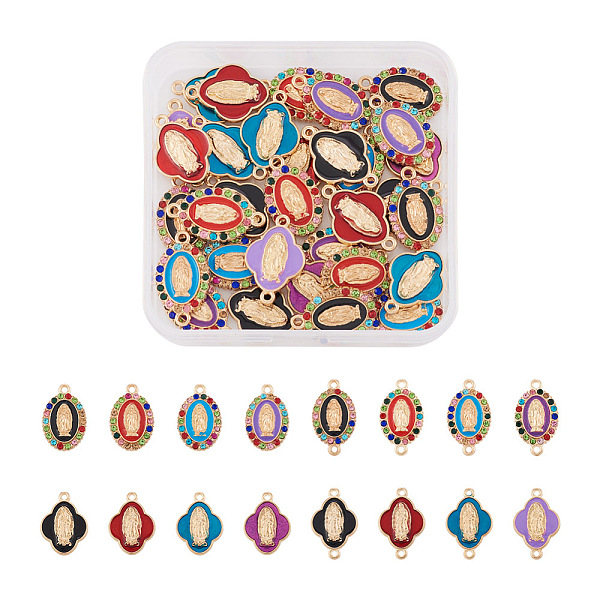 PandaHall DIY Jewelry Making Finding Kits, Including Zinc Alloy Enamel Connector Charms & Pendants, Oval & Flower with Virgin Pattern, Mixed..., Multicolor
PandaHall DIY Jewelry Making Finding Kits, Including Zinc Alloy Enamel Connector Charms & Pendants, Oval & Flower with Virgin Pattern, Mixed..., Multicolor