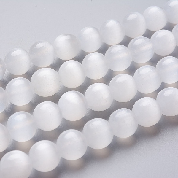 PandaHall Natural Selenite Beads Strands, Round, 10~10.5mm, Hole: 1mm, about 37pcs/Strand, 15.35 inch(39cm) Selenite Round
PandaHall Natural Selenite Beads Strands, Round, 10~10.5mm, Hole: 1mm, about 37pcs/Strand, 15.35 inch(39cm) Selenite Round