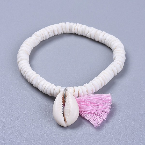 PandaHall Cotton Thread Tassels Charm Bracelets, with Shell Beads and Cowrie Shell Beads, with Burlap Paking Pouches Drawstring Bags, Pearl..., Pink
PandaHall Cotton Thread Tassels Charm Bracelets, with Shell Beads and Cowrie Shell Beads, with Burlap Paking Pouches Drawstring Bags, Pearl..., Pink