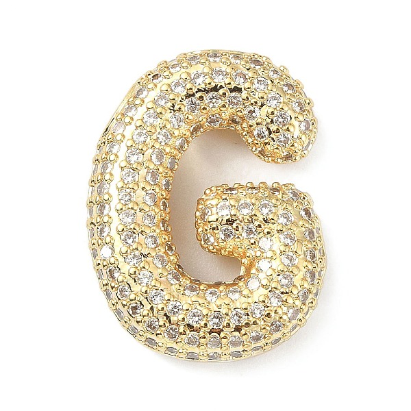 PandaHall Rack Plating Brass Micro Pave Cubic Zirconia Pendants, Real 18K Gold Plated, Lead Free & Cadmium Free, Letter, Letter G..., Clear
PandaHall Rack Plating Brass Micro Pave Cubic Zirconia Pendants, Real 18K Gold Plated, Lead Free & Cadmium Free, Letter, Letter G..., Clear