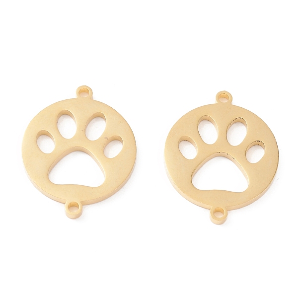 PandaHall 201 Stainless Steel Pet Links, Manual Polishing, Flat Round with Dog Footprint Vacuum Plating , Real 18K Gold Plated, 20x16x1.5mm...
PandaHall 201 Stainless Steel Pet Links, Manual Polishing, Flat Round with Dog Footprint Vacuum Plating , Real 18K Gold Plated, 20x16x1.5mm...