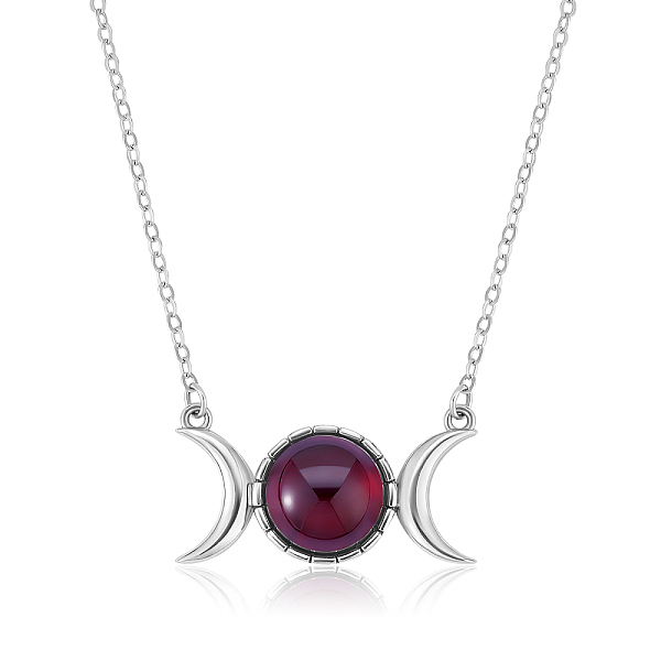 PandaHall Triple Moon Goddess Cubic Zirconia Pendant Necklace, Sterling Silver Jewelry for Women, Red, 15.75 inch(40cm) Cubic Zirconia Red
PandaHall Triple Moon Goddess Cubic Zirconia Pendant Necklace, Sterling Silver Jewelry for Women, Red, 15.75 inch(40cm) Cubic Zirconia Red