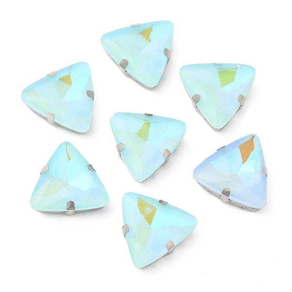 PandaHall Mocha Fluorescent(MI) Triangle Sew on Rhinestone, Multi-strand Links, with Brass Prong Settings, Garments Accessories, Aquamarine..., Cyan
PandaHall Mocha Fluorescent(MI) Triangle Sew on Rhinestone, Multi-strand Links, with Brass Prong Settings, Garments Accessories, Aquamarine..., Cyan