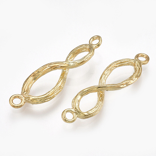 PandaHall Brass Links connectors, Infinity, Real 18K Gold Plated, 21x6.5x3.5mm, Hole: 1.2mm Brass Infinity
PandaHall Brass Links connectors, Infinity, Real 18K Gold Plated, 21x6.5x3.5mm, Hole: 1.2mm Brass Infinity