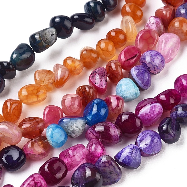 PandaHall Natural Agate Beads Strands, Tumbled Stone, Dyed & Heated, Nuggets, Mixed Color, 8~13x9~10x6.5~9mm, Hole: 1.4mm, about..., Multicolor
PandaHall Natural Agate Beads Strands, Tumbled Stone, Dyed & Heated, Nuggets, Mixed Color, 8~13x9~10x6.5~9mm, Hole: 1.4mm, about..., Multicolor