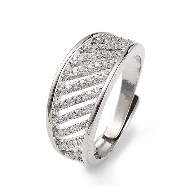 PandaHall Clear Cubic Zirconia Hollow Out Adjustable Ring, Brass Jewelry for Women, Lead Free & Cadmium Free, Platinum, US Size 8 1/2...
PandaHall Clear Cubic Zirconia Hollow Out Adjustable Ring, Brass Jewelry for Women, Lead Free & Cadmium Free, Platinum, US Size 8 1/2...