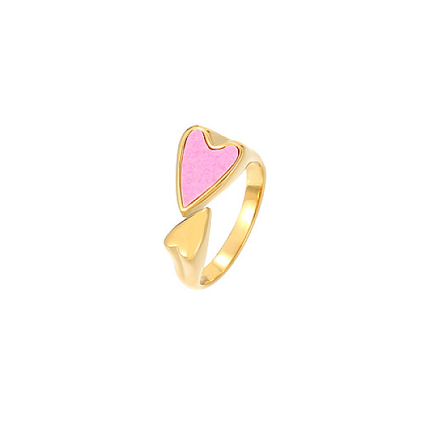 PandaHall Synthetic Turquoise Heart Open Cuff Ring, Real 18K Gold Plated Titanium Steel Ring, Pearl Pink, 20.4mm Synthetic Turquoise Heart
PandaHall Synthetic Turquoise Heart Open Cuff Ring, Real 18K Gold Plated Titanium Steel Ring, Pearl Pink, 20.4mm Synthetic Turquoise Heart
