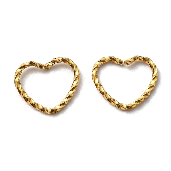 PandaHall 304 Stainless Steel Jump Rings, Open Jump Rings, Twisted, Heart Ring, Real 18K Gold Plated, 15 Gauge, 11.5x14x1.5mm, Inner...
PandaHall 304 Stainless Steel Jump Rings, Open Jump Rings, Twisted, Heart Ring, Real 18K Gold Plated, 15 Gauge, 11.5x14x1.5mm, Inner...