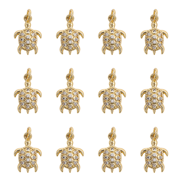 PandaHall CHGCRAFT 12Pcs Brass Micro Pave Clear Cubic Zirconia Pendants, Cadmium Free & Lead Free, Turtle, Golden, 16x10.5x2.5mm, Hole...
PandaHall CHGCRAFT 12Pcs Brass Micro Pave Clear Cubic Zirconia Pendants, Cadmium Free & Lead Free, Turtle, Golden, 16x10.5x2.5mm, Hole...