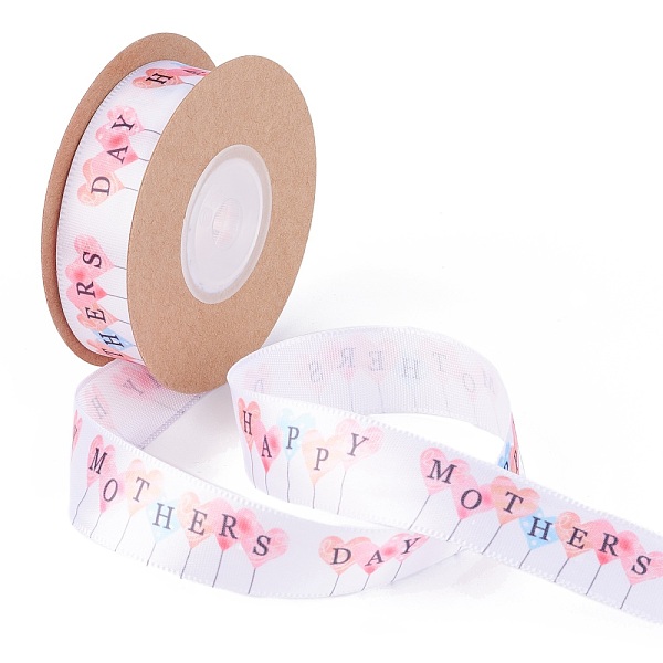 PandaHall Single Face Happy Mothers Day Printed Polyester Satin Ribbon, for Mother's Day Gift Packaging, Mother's Day Themed Pattern, 3/4"..., White
PandaHall Single Face Happy Mothers Day Printed Polyester Satin Ribbon, for Mother's Day Gift Packaging, Mother's Day Themed Pattern, 3/4"..., White