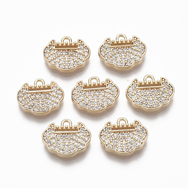 PandaHall Brass Micro Pave Clear Cubic Zirconia Charms, Nickel Free, Bag, Real 18K Gold Plated, 11x13x2mm, Hole: 1.4mm Brass+Cubic Zirconia...
PandaHall Brass Micro Pave Clear Cubic Zirconia Charms, Nickel Free, Bag, Real 18K Gold Plated, 11x13x2mm, Hole: 1.4mm Brass+Cubic Zirconia...