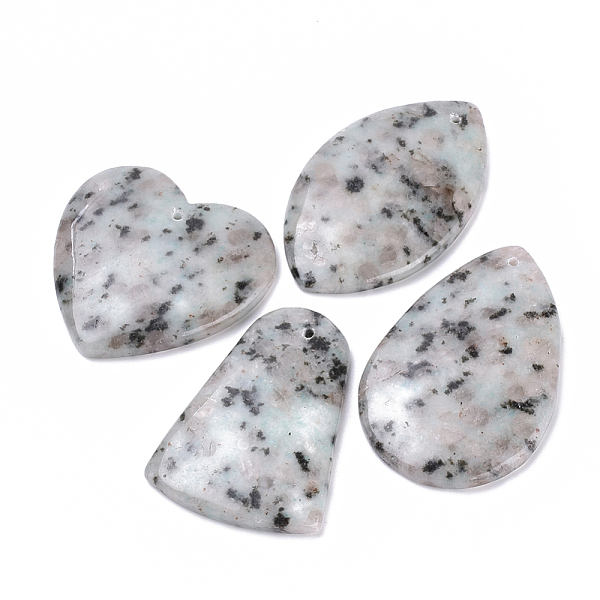 PandaHall Natural Sesame Jasper/Kiwi Jasper Pendants, Mixed Shaped, 44~57x35~46x6~7mm, Hole: 1.5mm Sesame Jasper Mixed Shapes
PandaHall Natural Sesame Jasper/Kiwi Jasper Pendants, Mixed Shaped, 44~57x35~46x6~7mm, Hole: 1.5mm Sesame Jasper Mixed Shapes