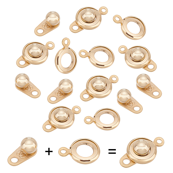 PandaHall UNICRAFTALE 30 Sets Stainless Steel Snap Clasps Golden Snap Button Clasps Ball and Socket Snap Clasps Press Jewelry Clasps...
PandaHall UNICRAFTALE 30 Sets Stainless Steel Snap Clasps Golden Snap Button Clasps Ball and Socket Snap Clasps Press Jewelry Clasps...