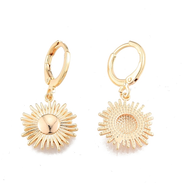 PandaHall Brass Sunflower Dangle Leverback Earrings for Women, Cadmium Free & Nickel Free & Lead Free, Real 18K Gold Plated, 29mm, Pin: 1mm...
PandaHall Brass Sunflower Dangle Leverback Earrings for Women, Cadmium Free & Nickel Free & Lead Free, Real 18K Gold Plated, 29mm, Pin: 1mm...