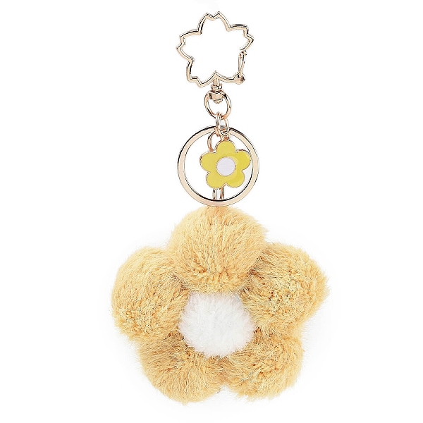 PandaHall Flower Plush Pendant Keychain, with Alloy Finding for Keychain, Purse, Backpack Ornament, Gold, 15.4cm Alloy Flower Gold
PandaHall Flower Plush Pendant Keychain, with Alloy Finding for Keychain, Purse, Backpack Ornament, Gold, 15.4cm Alloy Flower Gold