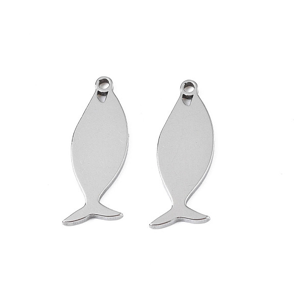 PandaHall 304 Stainless Steel Pendants, Fish, Stainless Steel Color, 18x6.5x1mm, Hole: 1.2mm 304 Stainless Steel Fish
PandaHall 304 Stainless Steel Pendants, Fish, Stainless Steel Color, 18x6.5x1mm, Hole: 1.2mm 304 Stainless Steel Fish