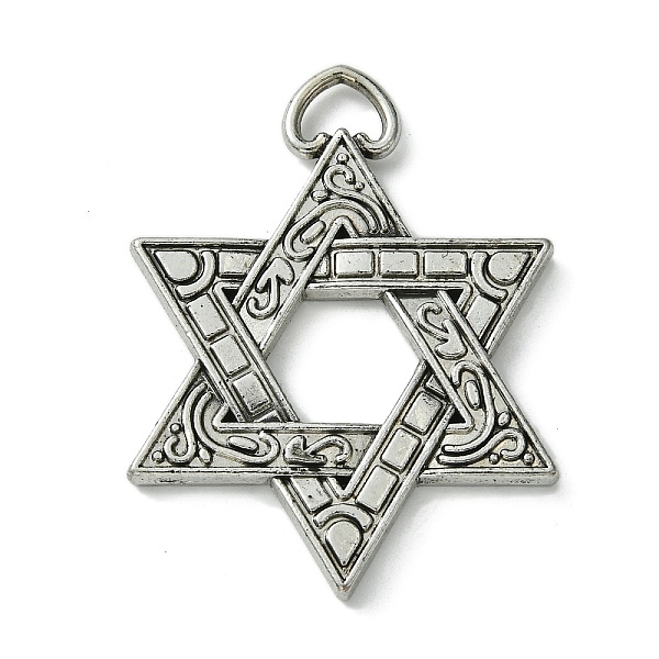 PandaHall Tibetan Style Alloy Pendants, Star, Antique Silver, 48x36x3.7mm, Hole: 4~6.6mm Alloy Star
PandaHall Tibetan Style Alloy Pendants, Star, Antique Silver, 48x36x3.7mm, Hole: 4~6.6mm Alloy Star