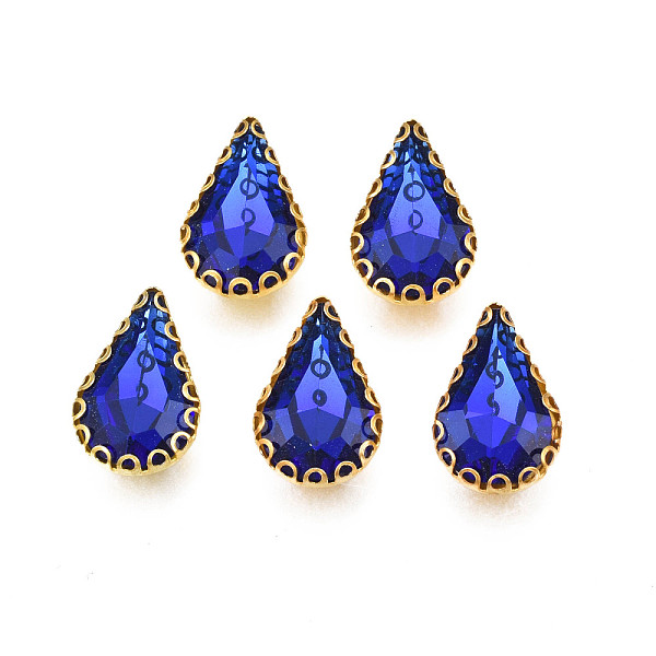 PandaHall Sew on Rhinestone, Transparent Glass Rhinestones, with Iron Prong Settings, Faceted, Teardrop, Medium Blue, 13.5x8.5x5mm, Hole...
PandaHall Sew on Rhinestone, Transparent Glass Rhinestones, with Iron Prong Settings, Faceted, Teardrop, Medium Blue, 13.5x8.5x5mm, Hole...