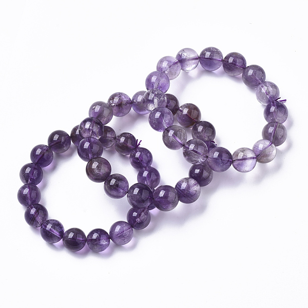 PandaHall Natural Amethyst Stretch Beaded Bracelets, Round, Inner Diameter: 2-1/8 inch(5.5cm), Bead: 13mm Amethyst
PandaHall Natural Amethyst Stretch Beaded Bracelets, Round, Inner Diameter: 2-1/8 inch(5.5cm), Bead: 13mm Amethyst