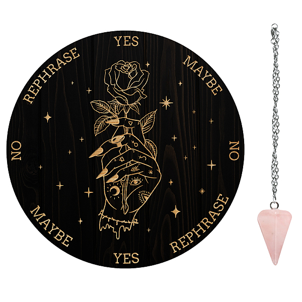 PandaHall AHADEMAKER 1Pc Cone/Spike/Pendulum Natural Rose Quartz Stone Pendants, 1Pc 304 Stainless Steel Cable Chain Necklaces, 1Pc PVC...
PandaHall AHADEMAKER 1Pc Cone/Spike/Pendulum Natural Rose Quartz Stone Pendants, 1Pc 304 Stainless Steel Cable Chain Necklaces, 1Pc PVC...