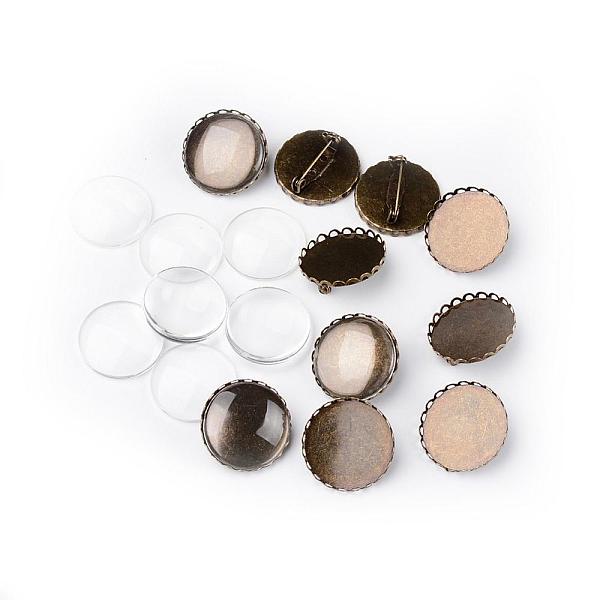 PandaHall 25mm Transparent Clear Domed Glass Cabochon Cover for Women Iron Brooch Making, Nickel Free, Antique Bronze, Brooch: 26mm, Pin...
PandaHall 25mm Transparent Clear Domed Glass Cabochon Cover for Women Iron Brooch Making, Nickel Free, Antique Bronze, Brooch: 26mm, Pin...