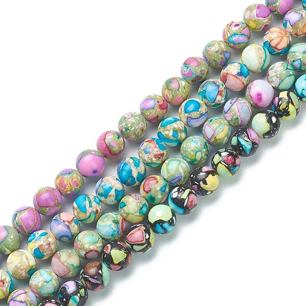 PandaHall Assembled Natural & Dyed Magnesite Beads, Round, Mixed Color, 8mm, Hole: 1.2mm, about 49pcs/strand, 15.35 inch(39cm) Magnesite..., Multicolor
PandaHall Assembled Natural & Dyed Magnesite Beads, Round, Mixed Color, 8mm, Hole: 1.2mm, about 49pcs/strand, 15.35 inch(39cm) Magnesite..., Multicolor