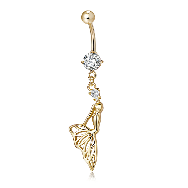 PandaHall Piercing Jewelry, Brass Cubic Zirciona Navel Ring, Belly Rings, with 304 Stainless Steel Bar, Lead Free & Cadmium Free, Mermaid..., Clear
PandaHall Piercing Jewelry, Brass Cubic Zirciona Navel Ring, Belly Rings, with 304 Stainless Steel Bar, Lead Free & Cadmium Free, Mermaid..., Clear