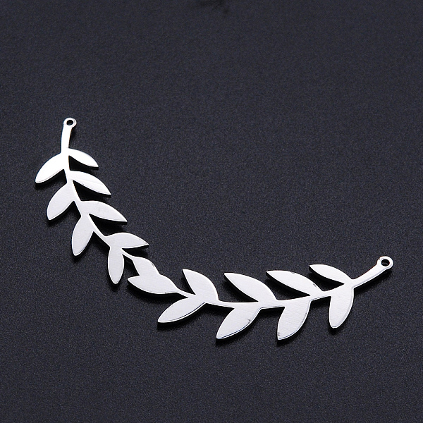 PandaHall 201 Stainless Steel Pendants, Filigree Joiners Findings, Laser Cut, Olive Branch, Stainless Steel Color, 29x59x1mm, Hole: 1.2mm...
PandaHall 201 Stainless Steel Pendants, Filigree Joiners Findings, Laser Cut, Olive Branch, Stainless Steel Color, 29x59x1mm, Hole: 1.2mm...