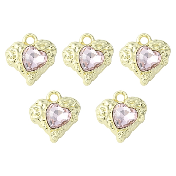 PandaHall Rack Plating Alloy Glass Pendants, Cadmium Free & Lead Free & Nickle Free, Heart Charms, Golden, 18x17x5.5mm, Hole: 2.5mm..., Pink
PandaHall Rack Plating Alloy Glass Pendants, Cadmium Free & Lead Free & Nickle Free, Heart Charms, Golden, 18x17x5.5mm, Hole: 2.5mm..., Pink