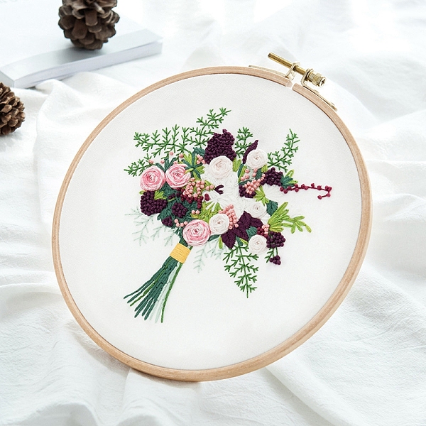 PandaHall Flower Bouquet Pattern 3D Embroidery Starter Kits, including Embroidery Fabric & Thread, Needle, Instruction Sheet, Pearl Pink...
PandaHall Flower Bouquet Pattern 3D Embroidery Starter Kits, including Embroidery Fabric & Thread, Needle, Instruction Sheet, Pearl Pink...