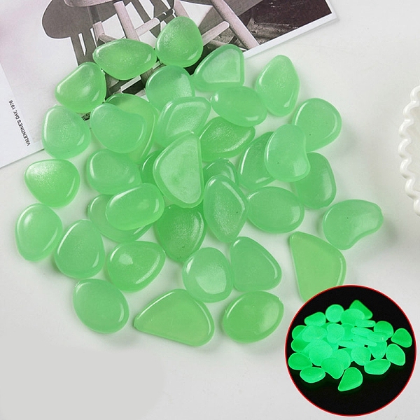PandaHall Resin Luminous Glow in the Dark Pebbles Stone, Vase Fillers, Nuggest, Lime, 20~30mm Resin Nuggets Green
PandaHall Resin Luminous Glow in the Dark Pebbles Stone, Vase Fillers, Nuggest, Lime, 20~30mm Resin Nuggets Green