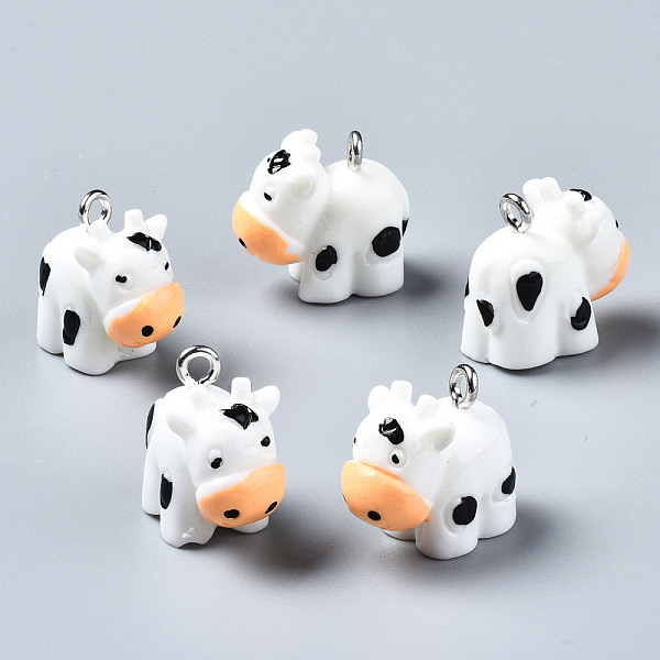 PandaHall Opaque Resin Pendants, with Platinum Tone Iron Loop, 3D Calf, White, 15~16x17~18x10.5mm, Hole: 1.8mm Iron+Resin Other Animal White
PandaHall Opaque Resin Pendants, with Platinum Tone Iron Loop, 3D Calf, White, 15~16x17~18x10.5mm, Hole: 1.8mm Iron+Resin Other Animal White