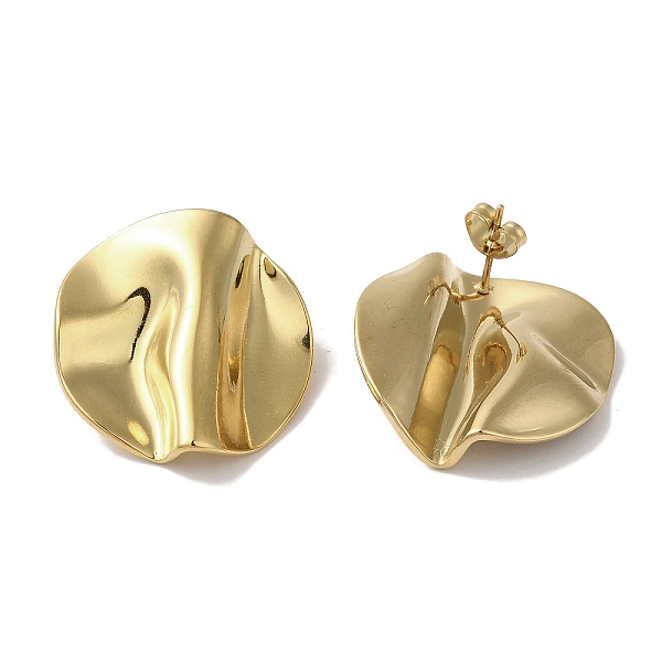 PandaHall 304 Stainless Steel Stud Earrings for Women, Wave Flat Round, Real 18K Gold Plated, 27mm 304 Stainless Steel Flat Round
PandaHall 304 Stainless Steel Stud Earrings for Women, Wave Flat Round, Real 18K Gold Plated, 27mm 304 Stainless Steel Flat Round