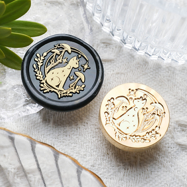 PandaHall Animal Insect Theme Golden Plated Wax Seal Brass Stamp Head, for Wax Seal Stamp, Cat Shape, 30x15mm, Hole: 7mm Brass Cat Shape
PandaHall Animal Insect Theme Golden Plated Wax Seal Brass Stamp Head, for Wax Seal Stamp, Cat Shape, 30x15mm, Hole: 7mm Brass Cat Shape