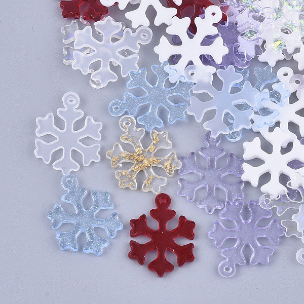 PandaHall Resin Pendants, Mixed Style, Christmas, Snowflake, Mixed Color, 19.5x14.5x1.5mm, Hole: 1mm Resin Snowflake Multicolor
PandaHall Resin Pendants, Mixed Style, Christmas, Snowflake, Mixed Color, 19.5x14.5x1.5mm, Hole: 1mm Resin Snowflake Multicolor
