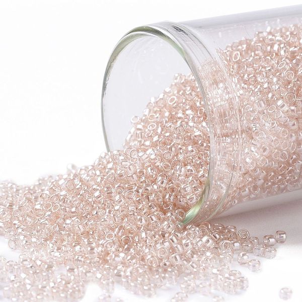 PandaHall TOHO Round Seed Beads, Japanese Seed Beads, (106) Transparent Luster Rosaline, 15/0, 1.5mm, Hole: 0.7mm, about 15000pcs/50g Glass..., Pink
PandaHall TOHO Round Seed Beads, Japanese Seed Beads, (106) Transparent Luster Rosaline, 15/0, 1.5mm, Hole: 0.7mm, about 15000pcs/50g Glass..., Pink
