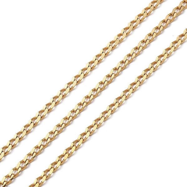 PandaHall Ion Plating(IP) 304 Stainless Steel Faceted Curb Chains, Soldered, with Spool, Golden, 3.5x2x0.5mm, about 10m/Roll 304 Stainless...
PandaHall Ion Plating(IP) 304 Stainless Steel Faceted Curb Chains, Soldered, with Spool, Golden, 3.5x2x0.5mm, about 10m/Roll 304 Stainless...