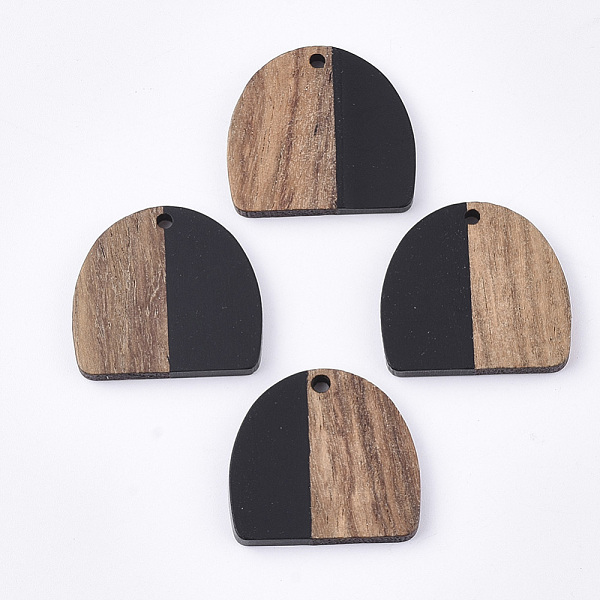 PandaHall Resin & Walnut Wood Semi Circle Pendants, Half Round, Black, 24x25.5x3mm, Hole: 1.8mm Resin+Wood Half Round Black
PandaHall Resin & Walnut Wood Semi Circle Pendants, Half Round, Black, 24x25.5x3mm, Hole: 1.8mm Resin+Wood Half Round Black