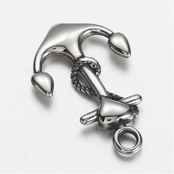 PandaHall 304 Stainless Steel Pendants, Anchor, Antique Silver, 31x20x3mm, Hole: 3mm 304 Stainless Steel Anchor & Helm
PandaHall 304 Stainless Steel Pendants, Anchor, Antique Silver, 31x20x3mm, Hole: 3mm 304 Stainless Steel Anchor & Helm