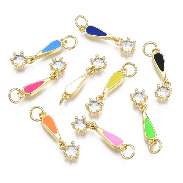 PandaHall Brass Micro Pave Cubic Zirconia Enamel Pendants, with Jump Rings, Cadmium Free & Nickel Free & Lead Free, Real 16K Gold Plated..., Multicolor
PandaHall Brass Micro Pave Cubic Zirconia Enamel Pendants, with Jump Rings, Cadmium Free & Nickel Free & Lead Free, Real 16K Gold Plated..., Multicolor