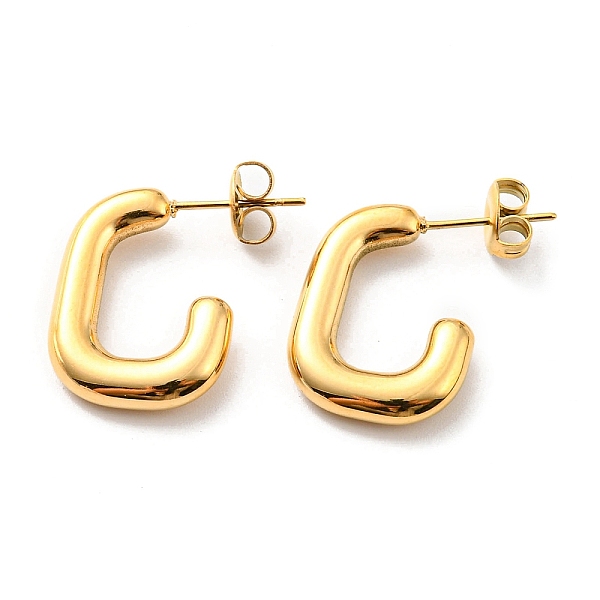 PandaHall 304 Stainless Steel Rectangle Stud Earrings, Half Hoop Earrings, Real 14K Gold Plated, 23x3.5mm 304 Stainless Steel Rectangle
PandaHall 304 Stainless Steel Rectangle Stud Earrings, Half Hoop Earrings, Real 14K Gold Plated, 23x3.5mm 304 Stainless Steel Rectangle