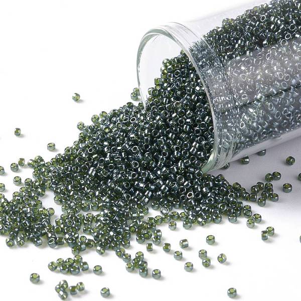 PandaHall TOHO Round Seed Beads, Japanese Seed Beads, (119) Transparent Luster Olivine, 15/0, 1.5mm, Hole: 0.7mm, about 15000pcs/50g Glass..., Green
PandaHall TOHO Round Seed Beads, Japanese Seed Beads, (119) Transparent Luster Olivine, 15/0, 1.5mm, Hole: 0.7mm, about 15000pcs/50g Glass..., Green