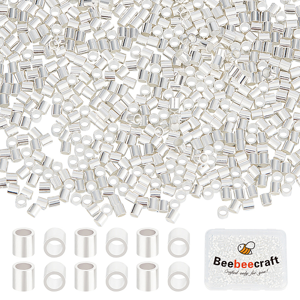 PandaHall Beebeecraft Brass Spacer Beads, Tube/Column, 925 Sterling Silver Plated, 2x2mm, Hole: 1.5mm, 600pcs Brass Column
PandaHall Beebeecraft Brass Spacer Beads, Tube/Column, 925 Sterling Silver Plated, 2x2mm, Hole: 1.5mm, 600pcs Brass Column
