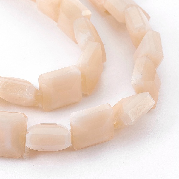 PandaHall Pearl Luster Plated Glass Bead Strands, Faceted Square, Bisque, 13x13x8mm, Hole: 1mm, about 27pcs/strand, 13.9 inch Glass Square..., Orange
PandaHall Pearl Luster Plated Glass Bead Strands, Faceted Square, Bisque, 13x13x8mm, Hole: 1mm, about 27pcs/strand, 13.9 inch Glass Square..., Orange