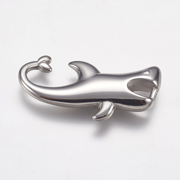 PandaHall 304 Stainless Steel Pendants, Shark, Stainless Steel Color, 40x21x7.5mm, Hole: 4.5x6mm 304 Stainless Steel Fish
PandaHall 304 Stainless Steel Pendants, Shark, Stainless Steel Color, 40x21x7.5mm, Hole: 4.5x6mm 304 Stainless Steel Fish
