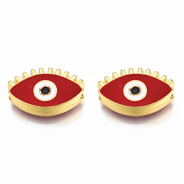 PandaHall Rack Plating Alloy Enamel Pendants, Light Gold, Cadmium Free & Nickel Free & Lead Free, Horse Eye, Dark Red, 12x18.5x4.5mm, Hole...
PandaHall Rack Plating Alloy Enamel Pendants, Light Gold, Cadmium Free & Nickel Free & Lead Free, Horse Eye, Dark Red, 12x18.5x4.5mm, Hole...