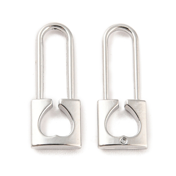 PandaHall Rack Plating Alloy Pendants, Cadmium Free & Nickel Free & Lead Free, Lock, Platinum, 24.5x9.5x3mm, Hole: 14x4.5mm Alloy Lock
PandaHall Rack Plating Alloy Pendants, Cadmium Free & Nickel Free & Lead Free, Lock, Platinum, 24.5x9.5x3mm, Hole: 14x4.5mm Alloy Lock