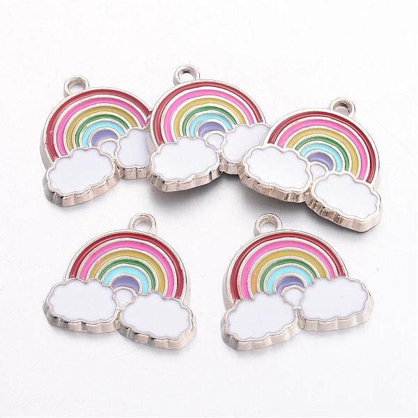 PandaHall Alloy Enamel Pendants, Rainbow & Cloud Charms, for Children Kids Jewelry Making, Platinum, Cadmium Free & Lead Free, Colorful...
PandaHall Alloy Enamel Pendants, Rainbow & Cloud Charms, for Children Kids Jewelry Making, Platinum, Cadmium Free & Lead Free, Colorful...