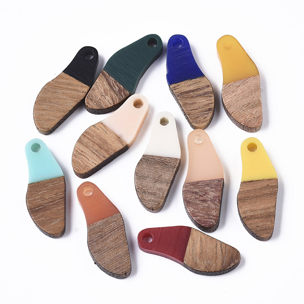 PandaHall Opaque & Transparent Resin & Waxed Walnut Wood Pendants, Oval, Mixed Color, 23x9x3mm, Hole: 1.8mm Resin+Wood Oval Multicolor
PandaHall Opaque & Transparent Resin & Waxed Walnut Wood Pendants, Oval, Mixed Color, 23x9x3mm, Hole: 1.8mm Resin+Wood Oval Multicolor