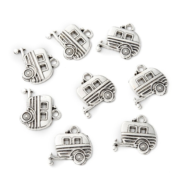 PandaHall Tibetan Style Alloy Pendants, Camping Van/Caravan Shape, Lead Free & Cadmium Free, Antique Silver, 17x18x2mm, Hole: 1.5mm Alloy...
PandaHall Tibetan Style Alloy Pendants, Camping Van/Caravan Shape, Lead Free & Cadmium Free, Antique Silver, 17x18x2mm, Hole: 1.5mm Alloy...